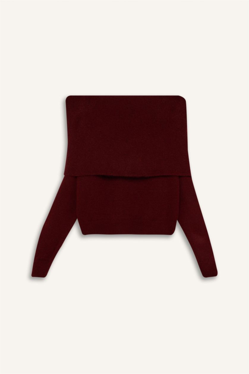 WOMAN Bordeaux Oversize Fit Pullover