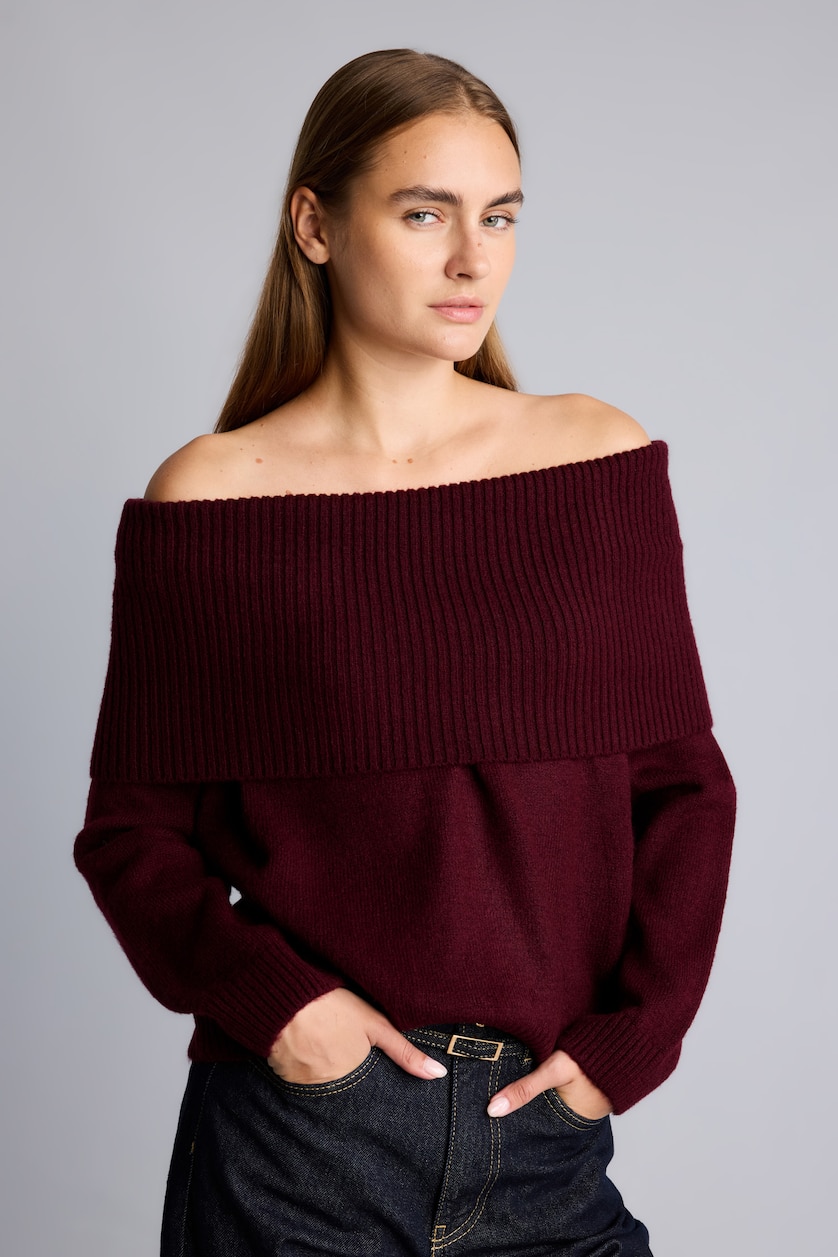 WOMAN Bordeaux Regular Fit Knitwear Pullover