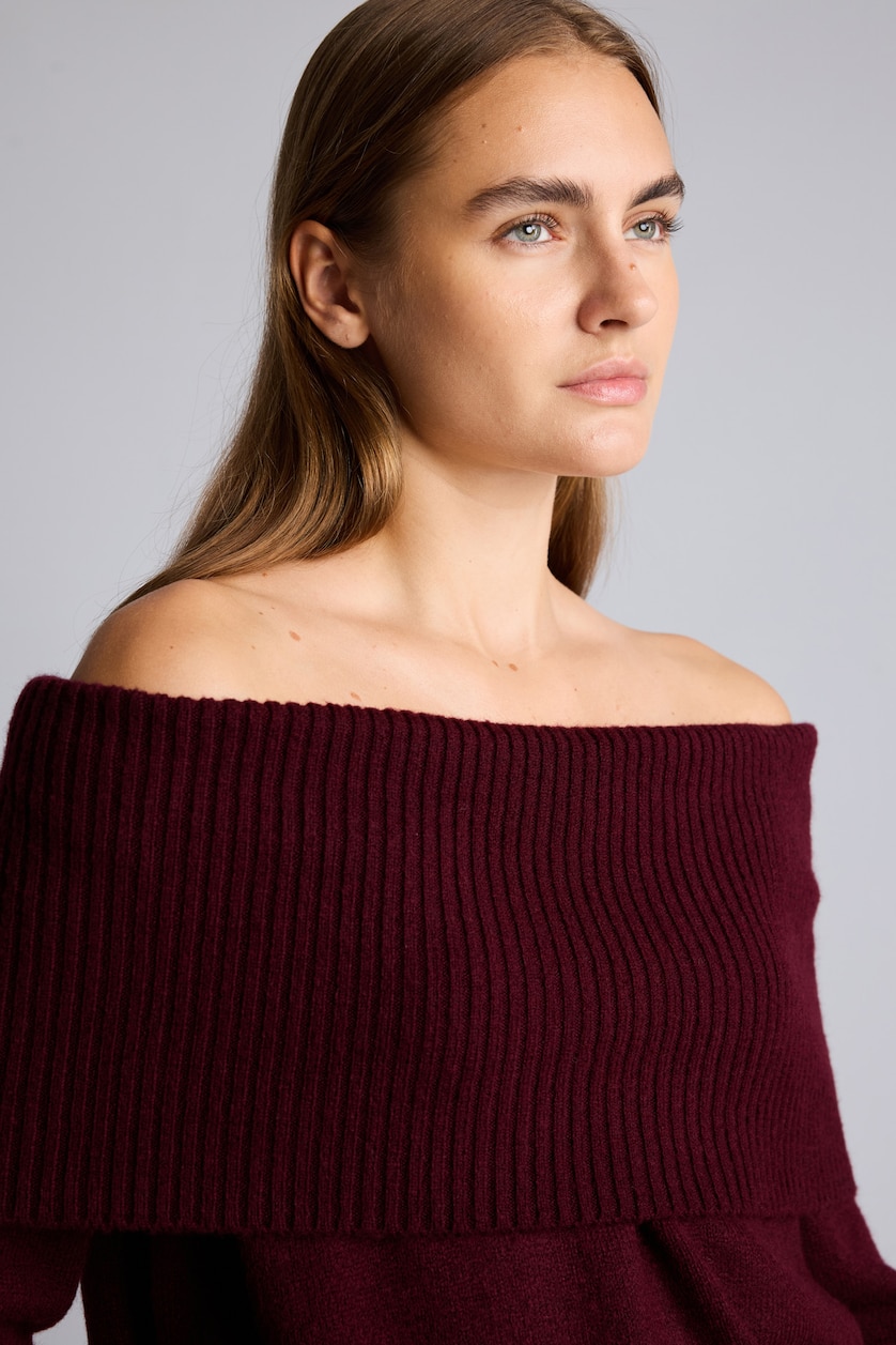 WOMAN Bordeaux Regular Fit Knitwear Pullover