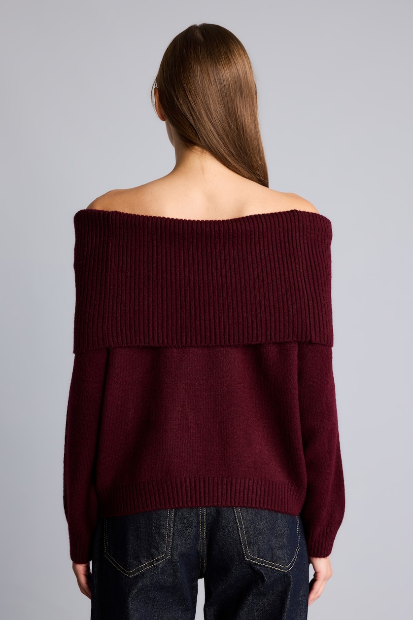 WOMAN Bordeaux Regular Fit Knitwear Pullover