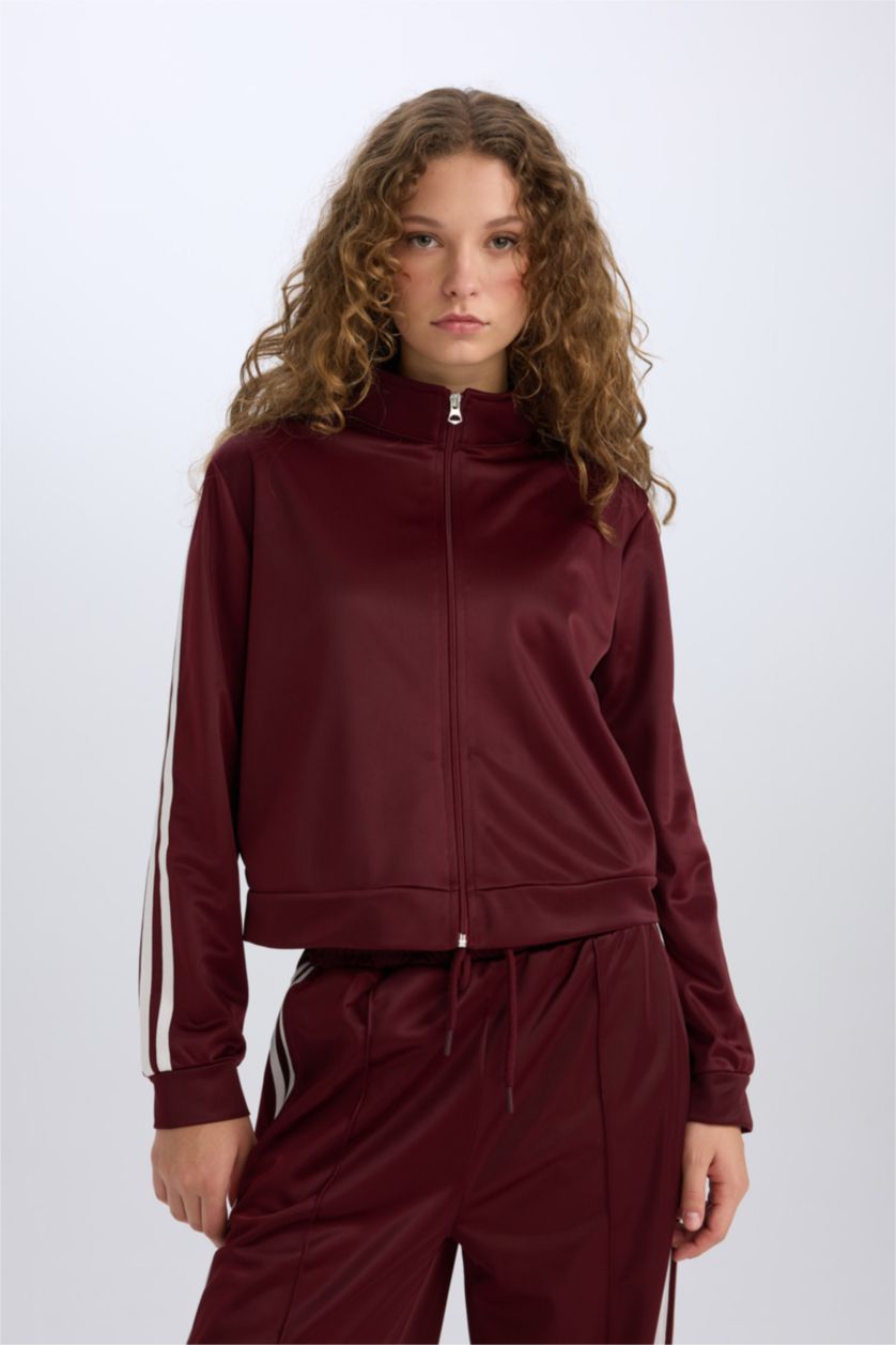 Kadın Bordo Oversıze Hırka