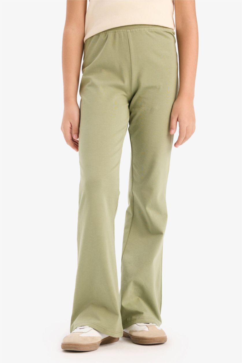 GIRLS & TEENS Khaki Girl Flare Leggings