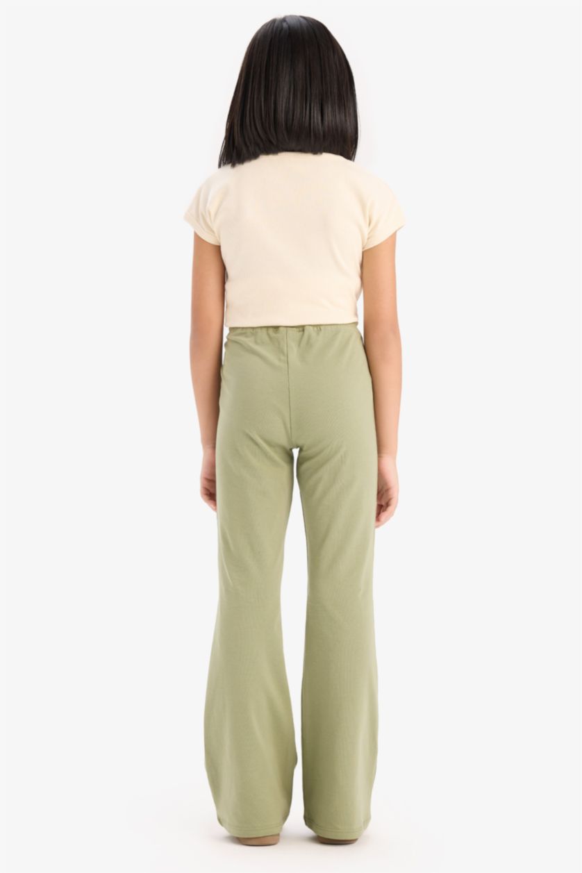 GIRLS & TEENS Khaki Girl Flare Leggings