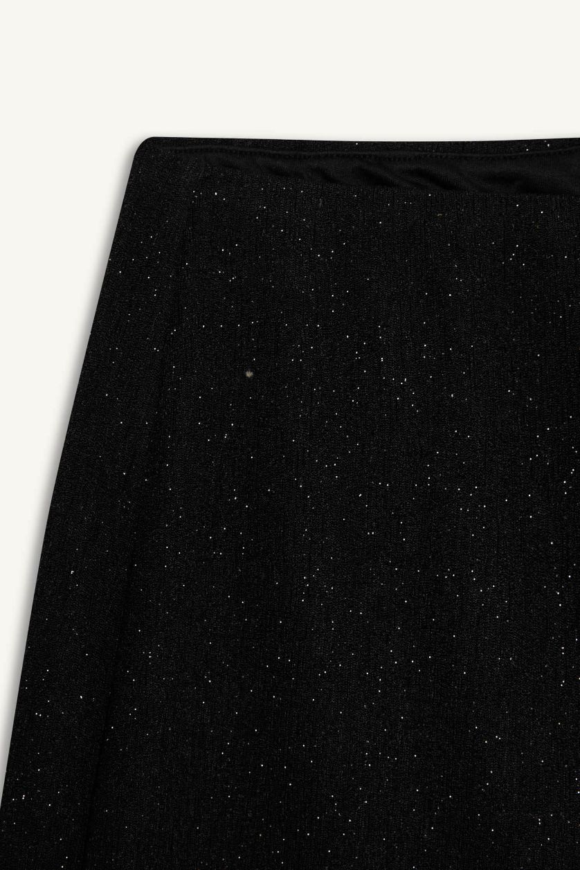 WOMAN Black Flare Regular Hem Trousers