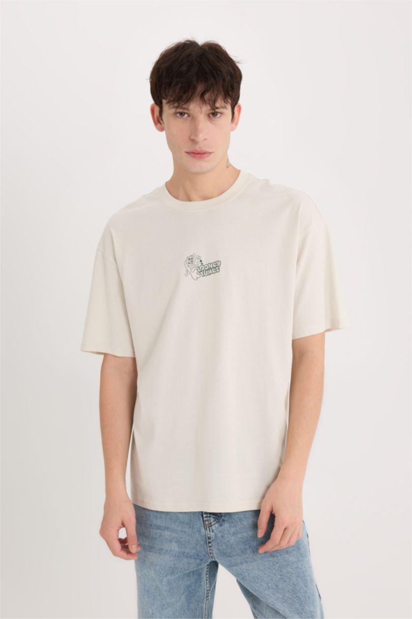 MAN Stone Looney Tunes Boxy Fit Crew Neck T-Shirt