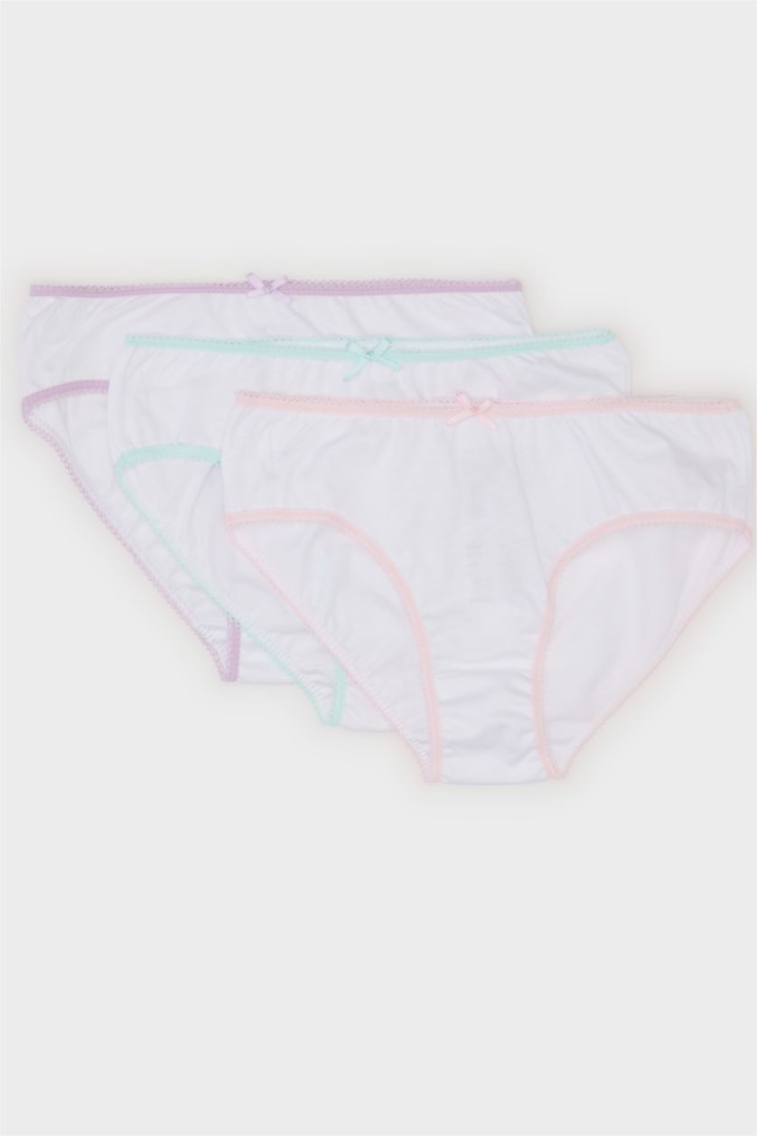 GIRLS & TEENS White Girl 3 Piece Slip Panties