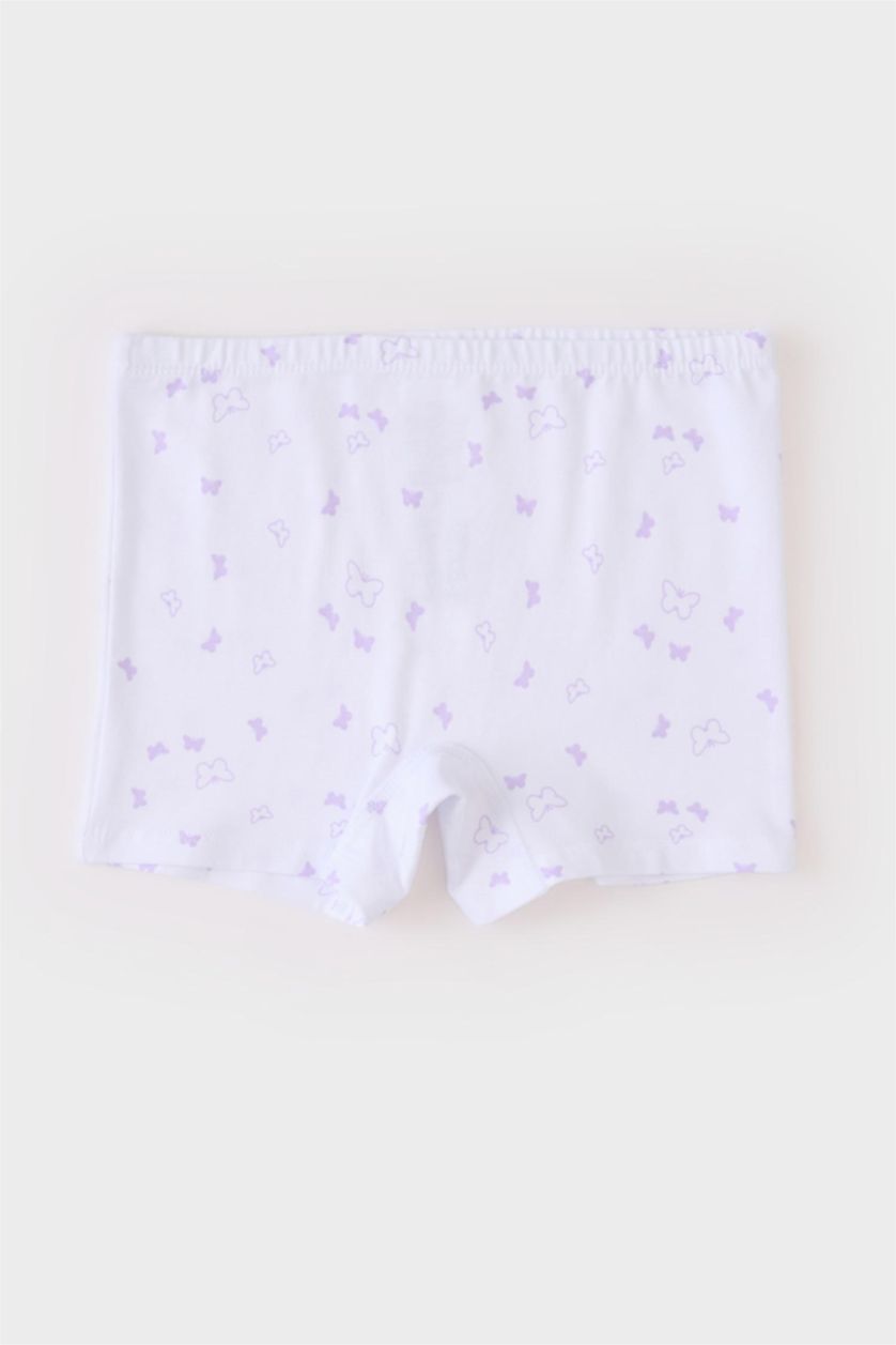 Kız Çocuk - Genç Kız Lila Kelebek Desenli 2'li Boxer Kız Çocuk