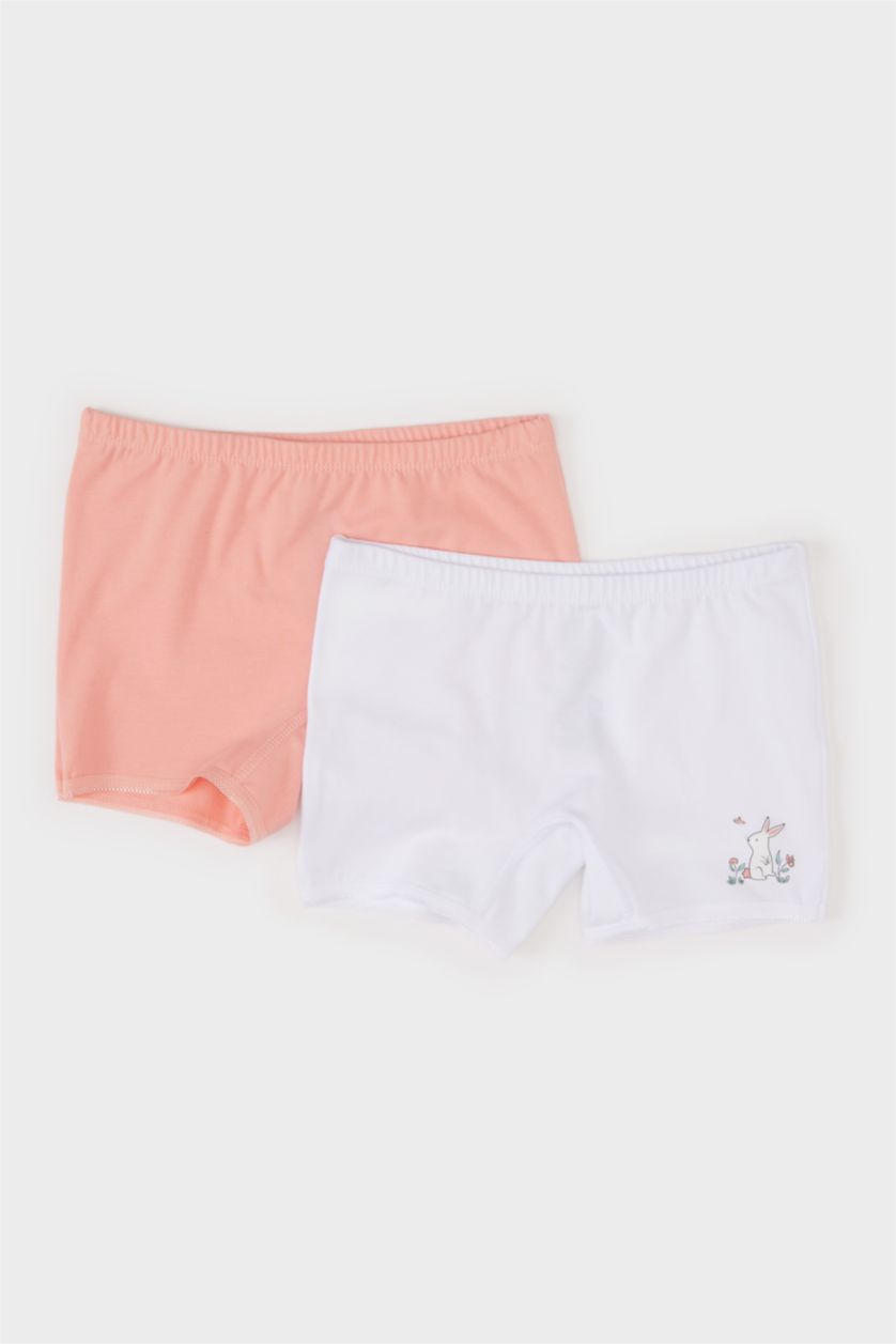 Girls & Teens Pink Girl Animal Patterned 2 Piece Boxers