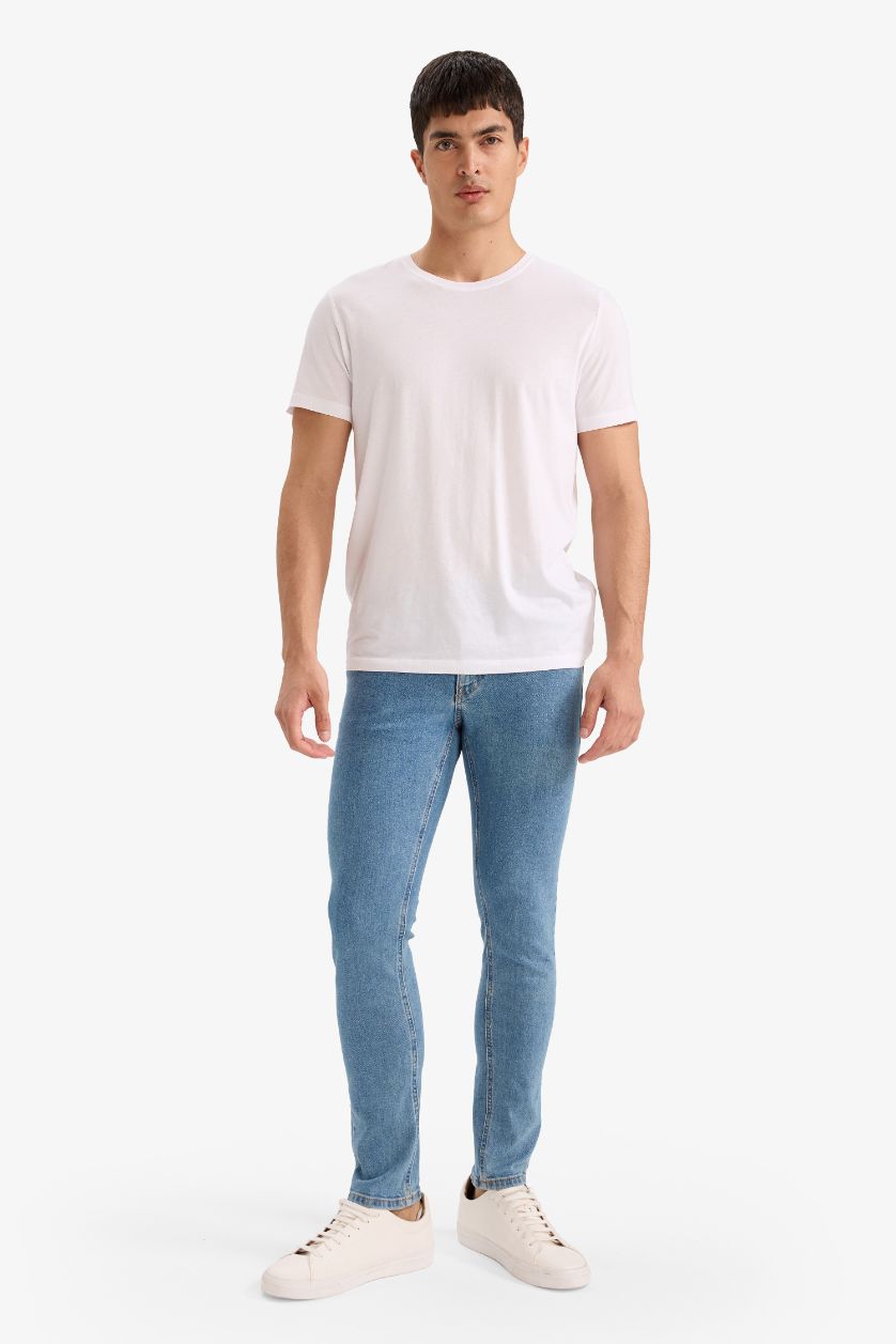 Man Blue Pedro Slim Fit Skinny Leg Jeans