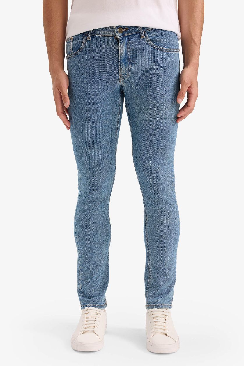 Man Blue Pedro Slim Fit Skinny Leg Jeans
