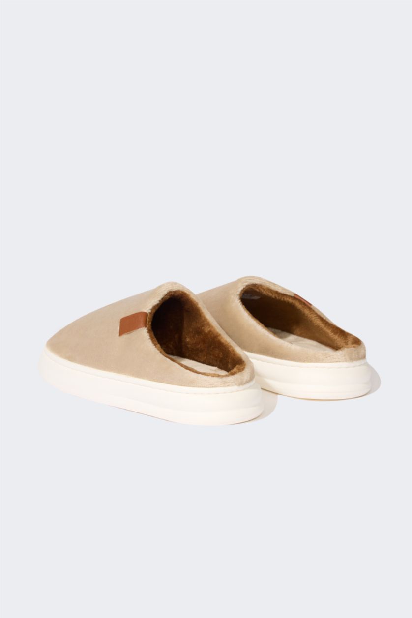 MAN Beige Comfort Light Sole Lined Home Slippers