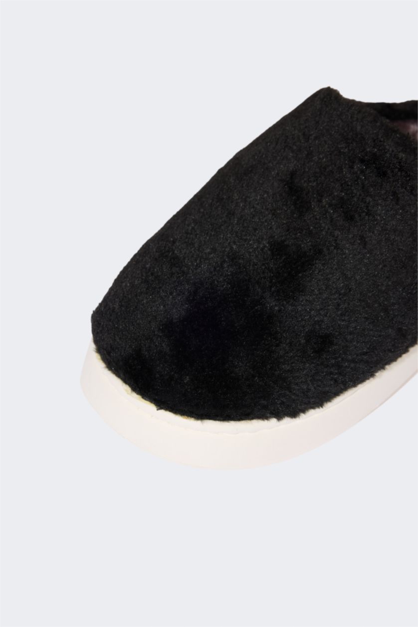 رجالي أسود شبشب بيت رجالي بكعب مسطح