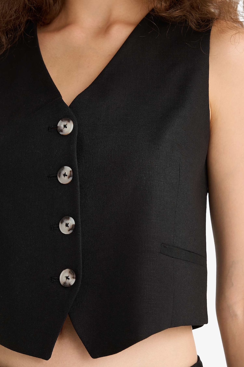 WOMAN Black V-Neck