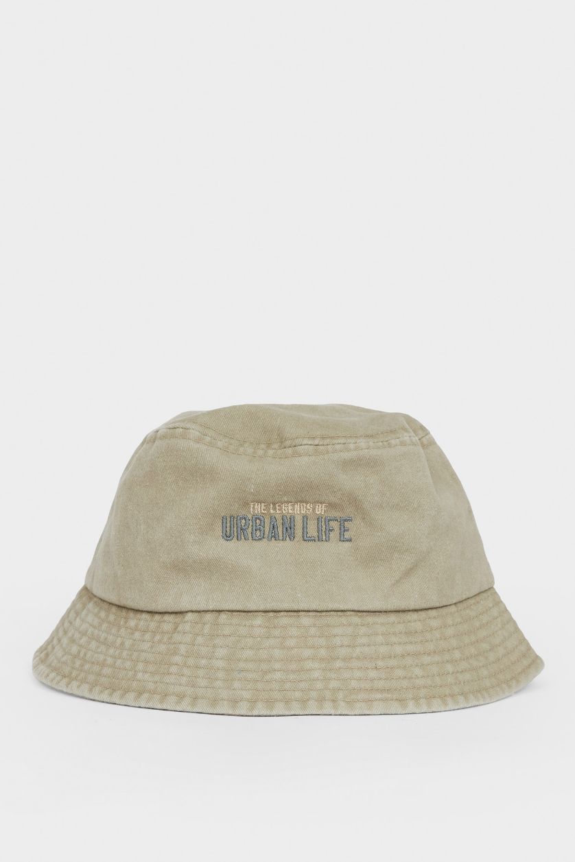 Erkek Çocuk - Genç Erkek Açık Haki Jean Bucket Şapka Erkek Çocuk