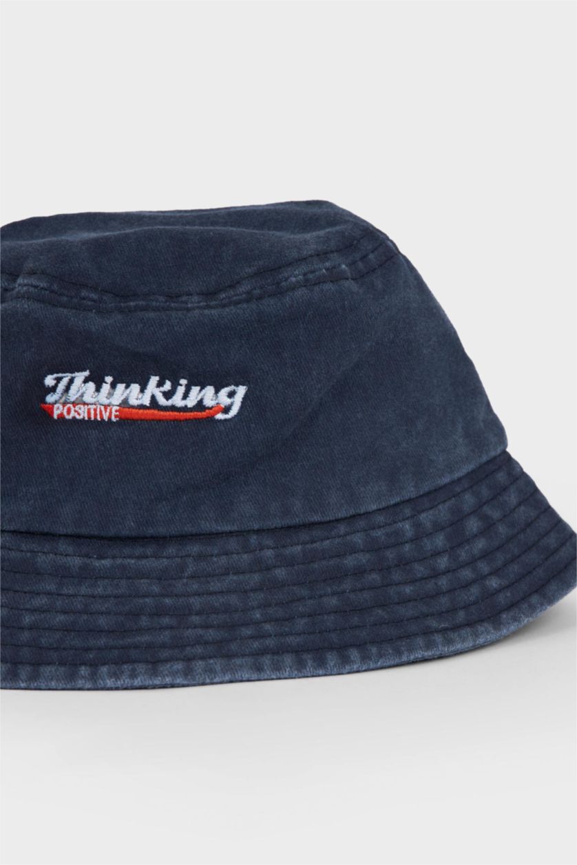 Erkek Çocuk - Genç Erkek Lacivert Jean Bucket Şapka Erkek Çocuk