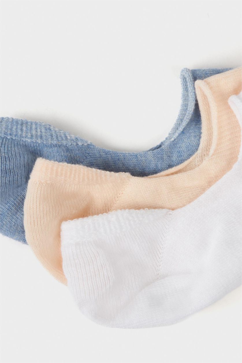 Kadın Karma Kadın 3'lü Pamuklu Patik Çorap