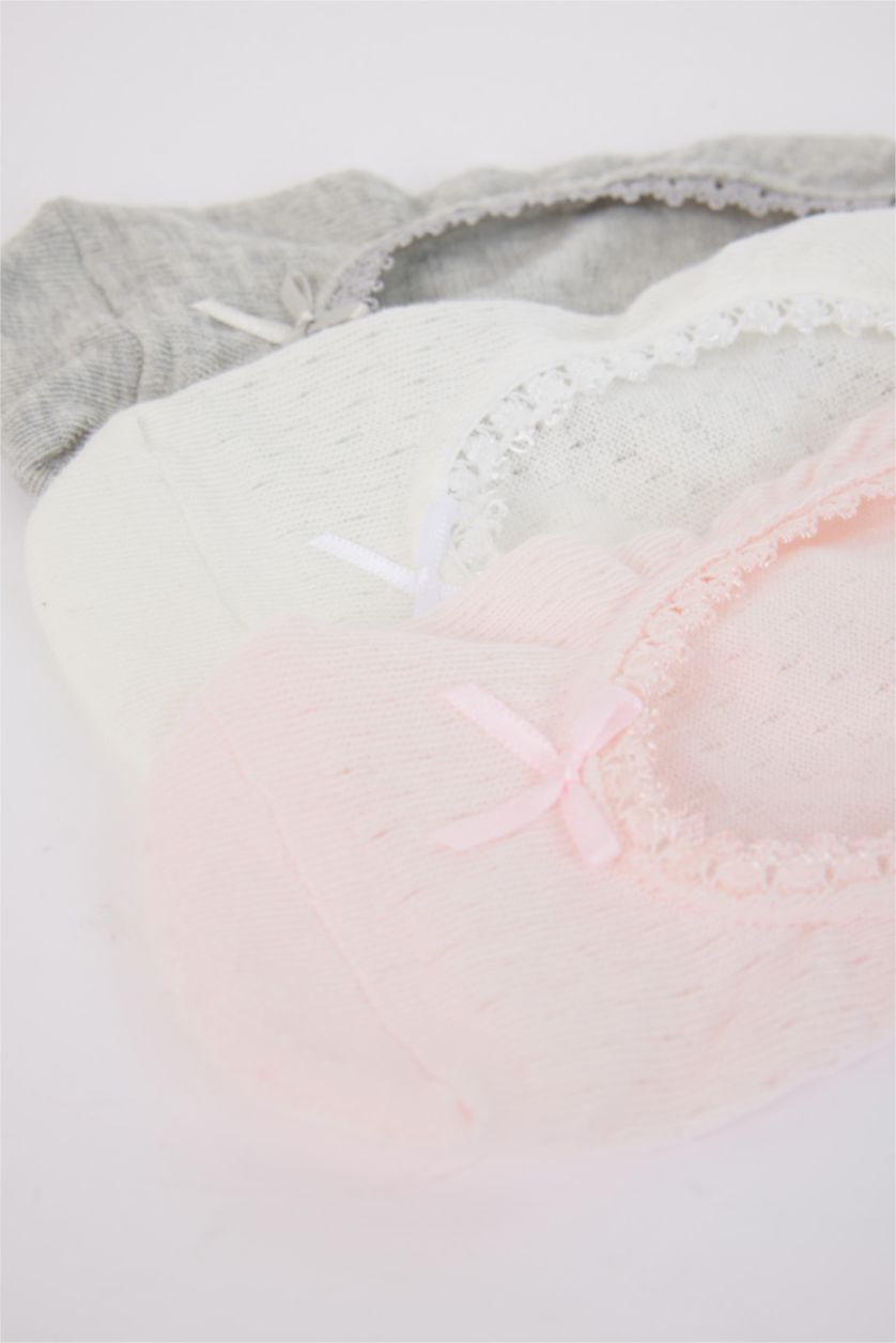 Kadın Yumuşak Kadın 3'lü Pamuklu Babet Çorap