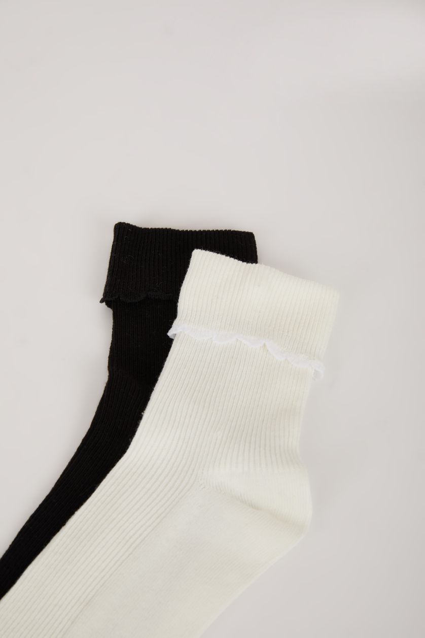 نساء Karma جوارب نسائية طويلة من قطن - قطعتين