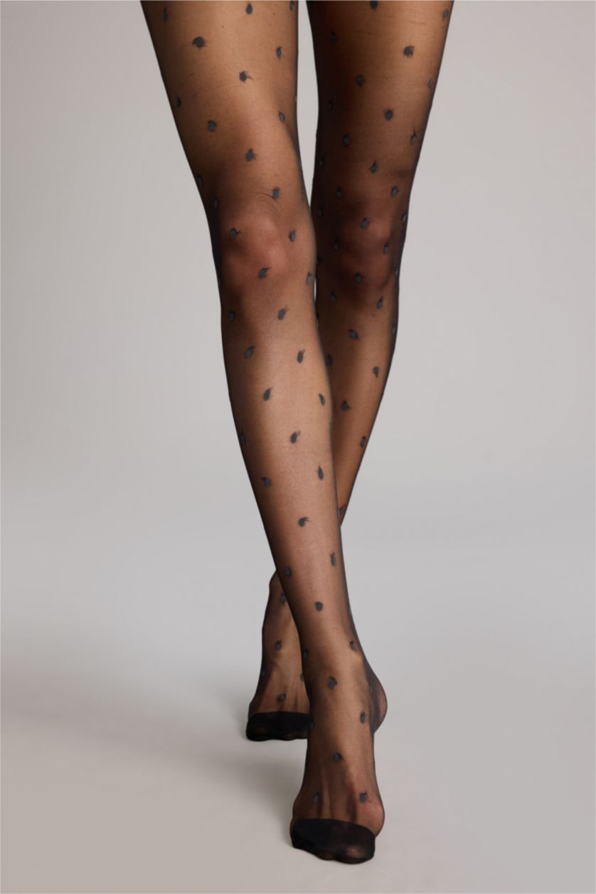 Kadın Siyah Külotlu Çorap