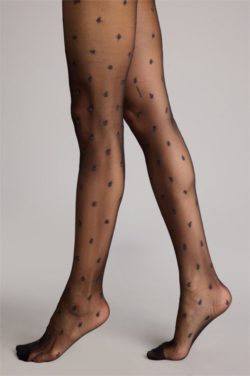 Kadın Siyah Külotlu Çorap