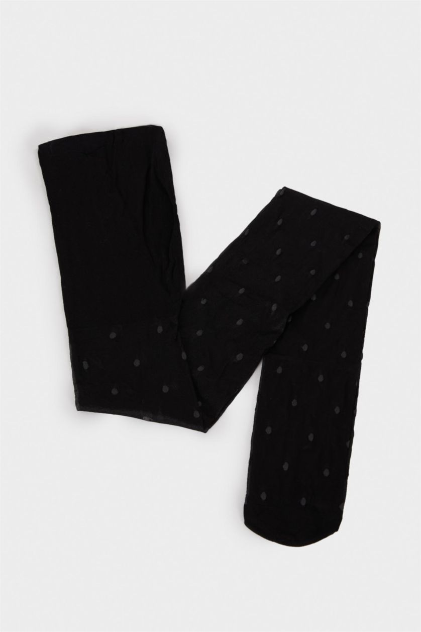 Kadın Siyah Külotlu Çorap