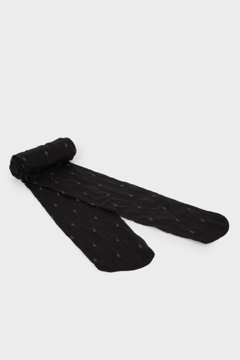 Kadın Siyah Külotlu Çorap