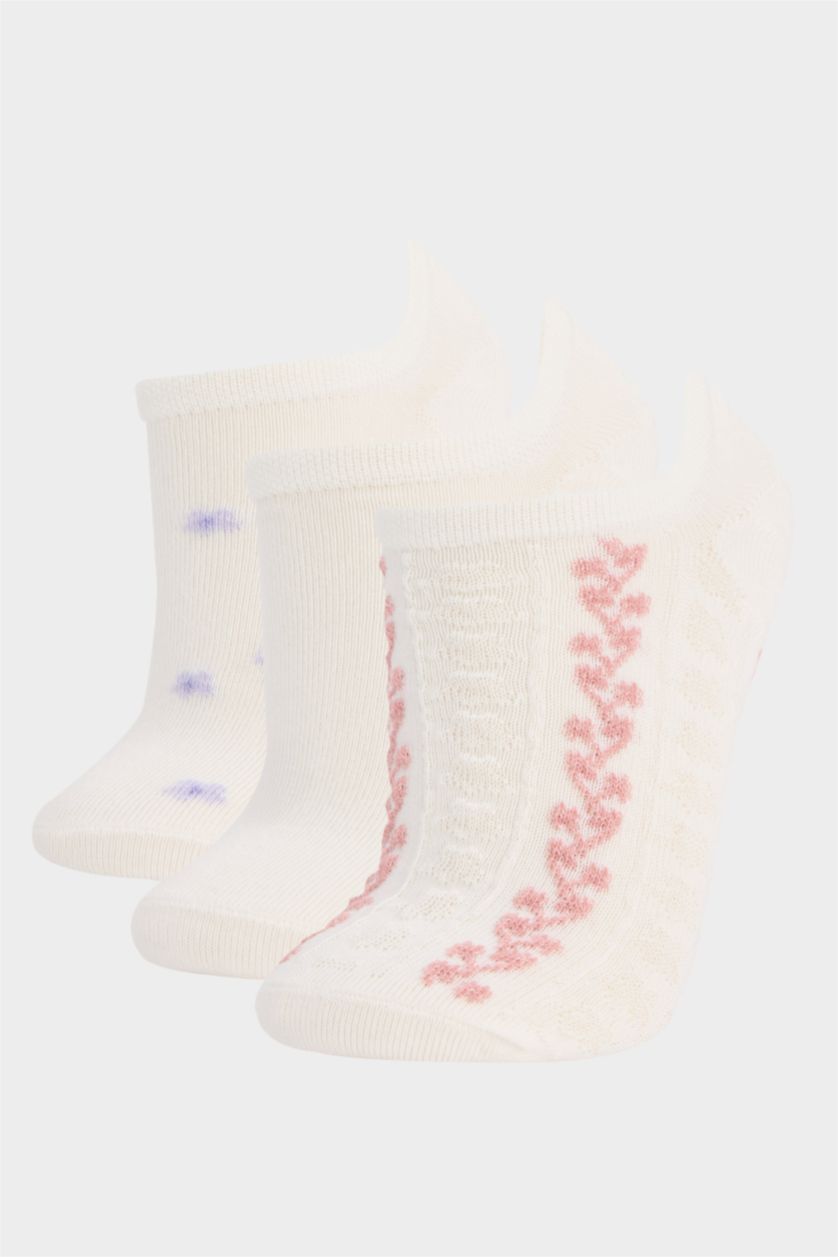 Women Karma 3 piece Cotton Step Socks