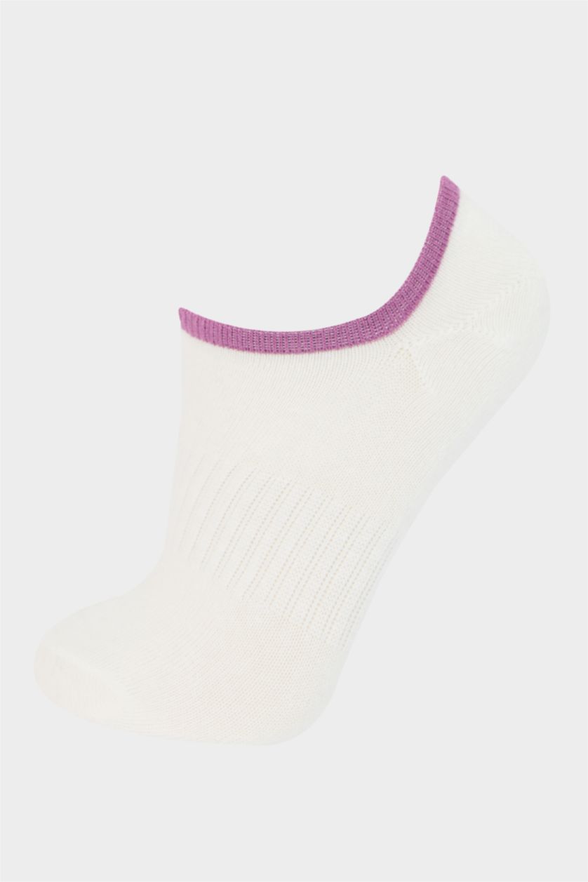 FEMME Blanc Lot de 3 paires de Chaussettes baskets en coton pour femme