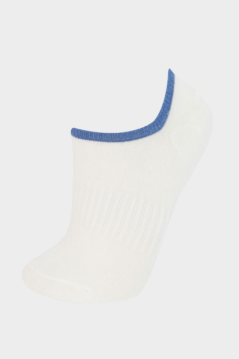 FEMME Blanc Lot de 3 paires de Chaussettes baskets en coton pour femme