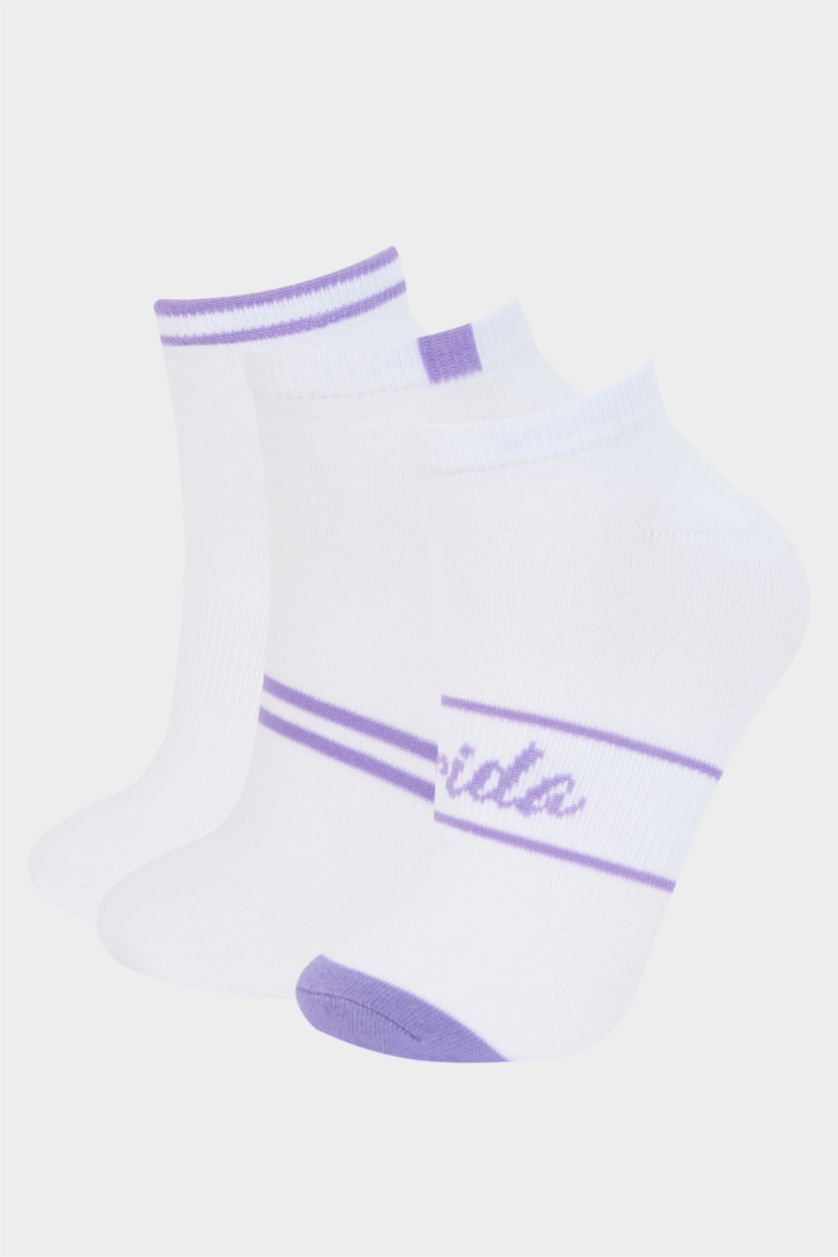 FEMME Karma Lot de 3 paires de Chaussettes courtes en coton pour femme