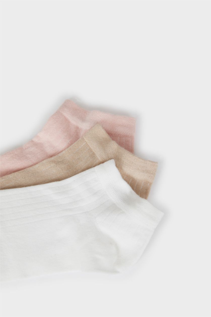 Женщины Разноцветный Женские бесшовные бамбуковые носки-следки набор из 3 шт