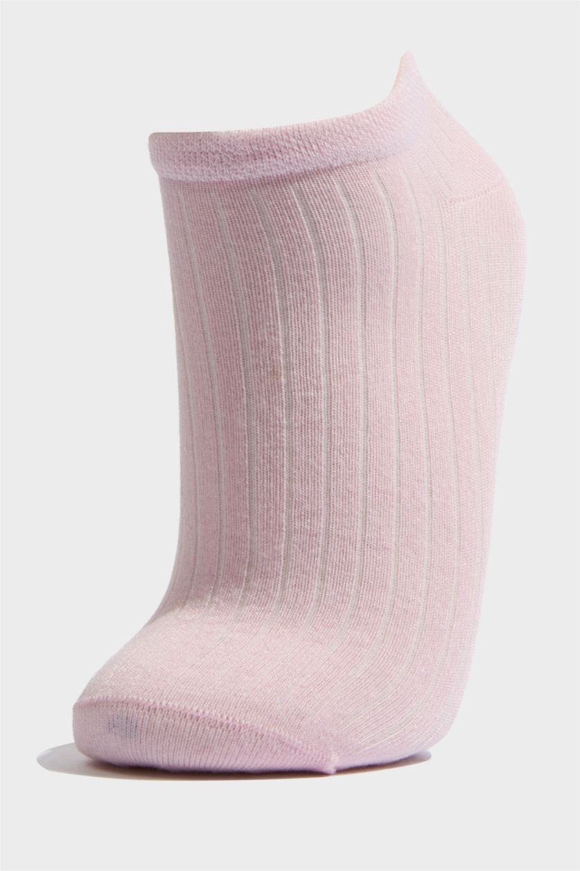 Kadın Açık Pembe Kadın Dikişsiz 3'lü Bambu Patik Çorap