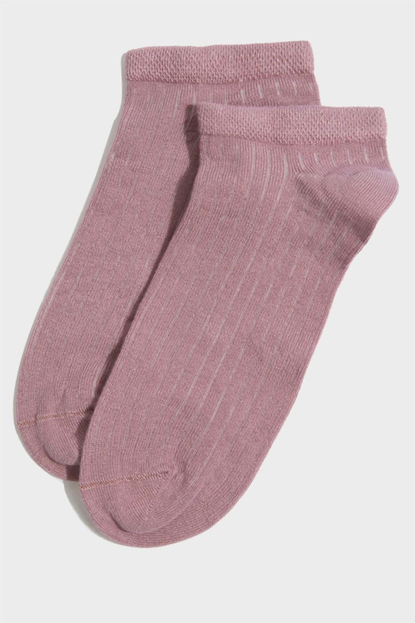 Kadın Açık Pembe Kadın Dikişsiz 3'lü Bambu Patik Çorap