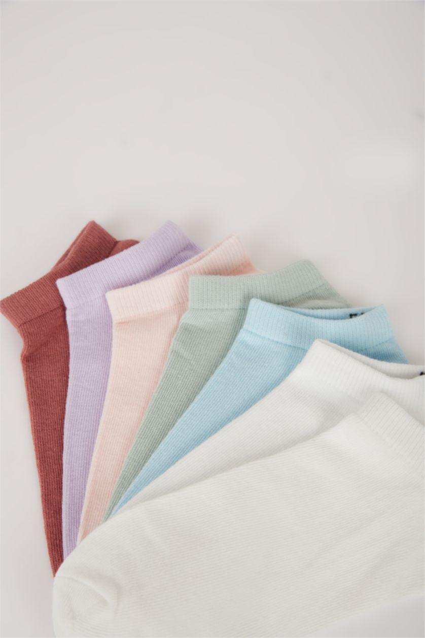 Kadın Karma Kadın 7'li Pamuklu Patik Çorap