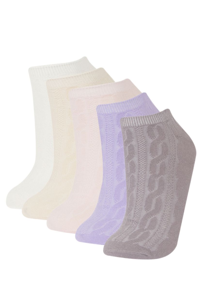 FEMME Karma Lot de 5 paires de Chaussettes invisibles en coton pour femme