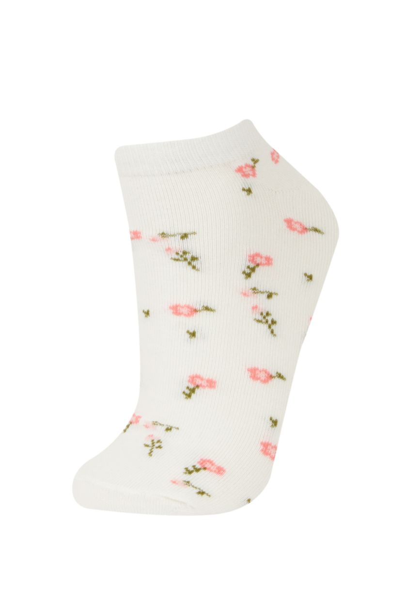 FEMME Blanc Lot de 3 paires de Chaussettes courtes en coton pour femme