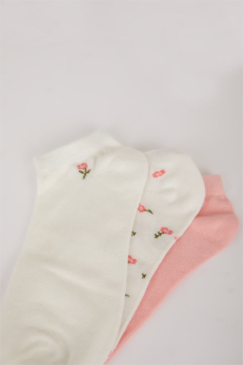 FEMME Blanc Lot de 3 paires de Chaussettes courtes en coton pour femme