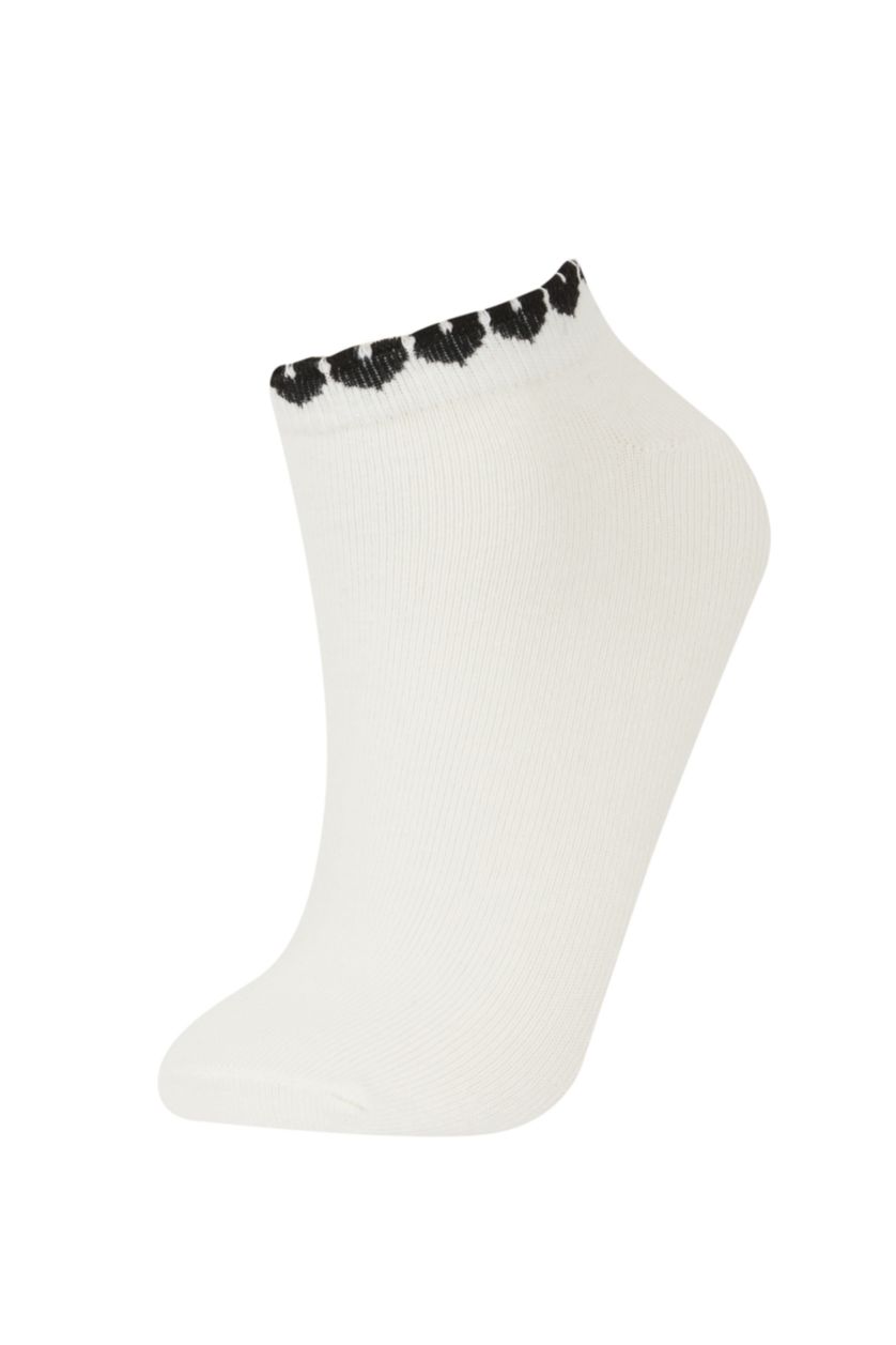 Kadın Karma Kadın 3'lü Pamuklu Patik Çorap