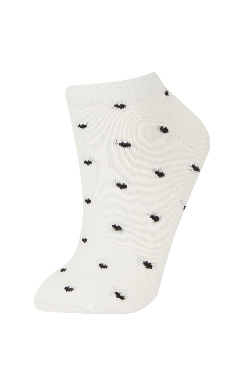 Kadın Karma Kadın 3'lü Pamuklu Patik Çorap