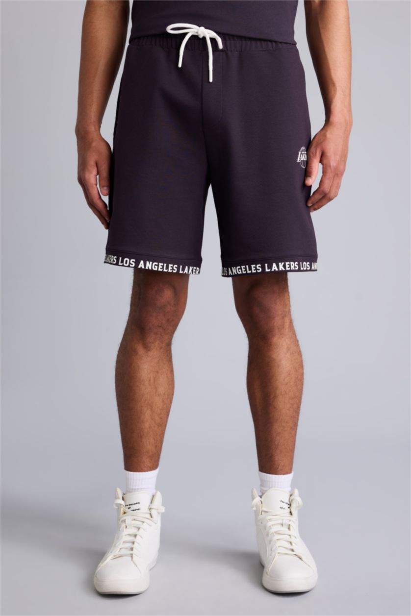 HOMME Violet Foncé Short NBA Los Angeles Lakers Coupe standard