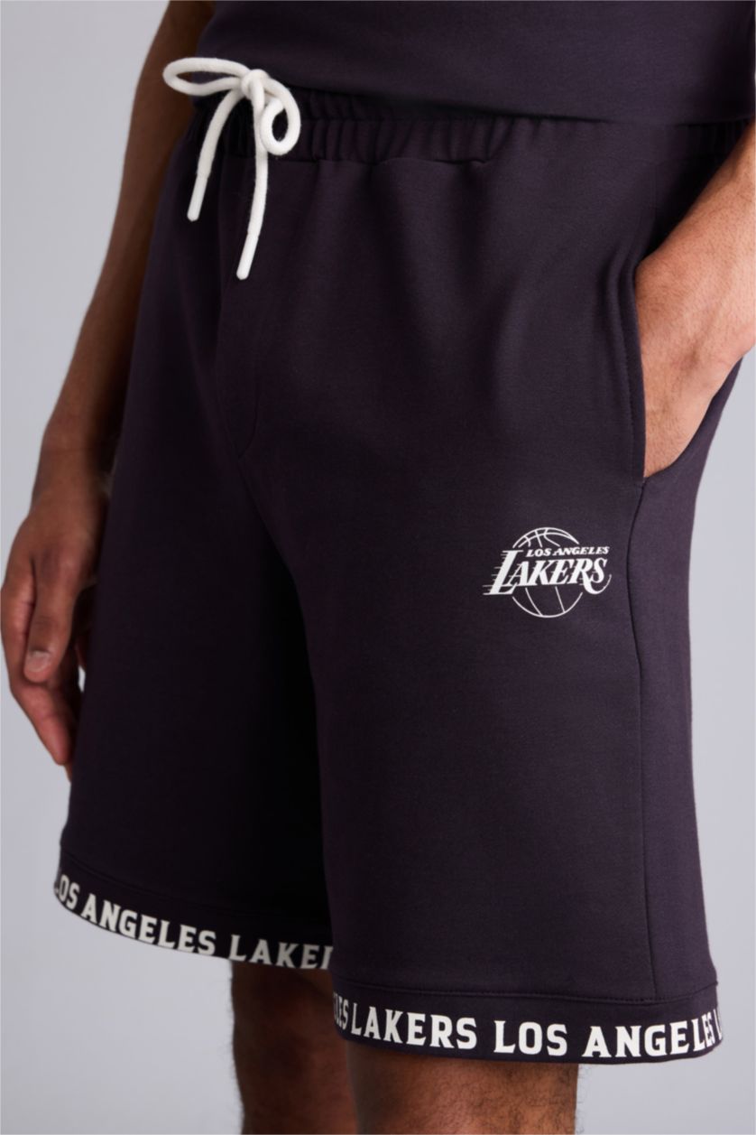 HOMME Violet Foncé Short NBA Los Angeles Lakers Coupe standard