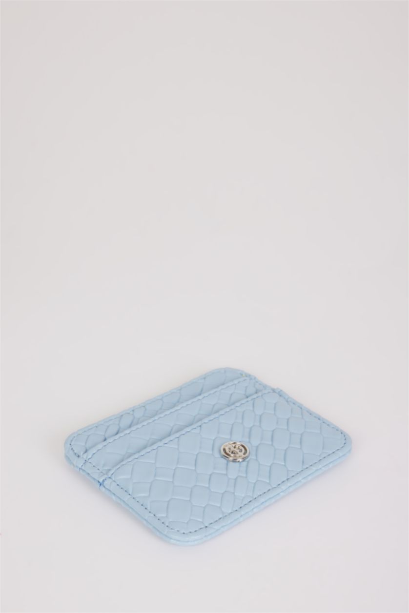 Женщины Светло-синий Картхолдер из искусственной кожи