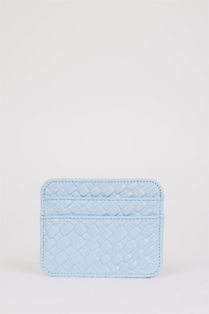 Женщины Светло-синий Картхолдер из искусственной кожи