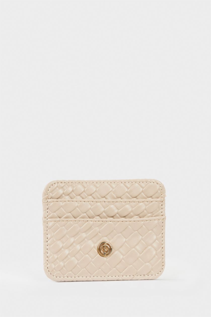 Kadın Bej Kadın Suni Deri Kartlık