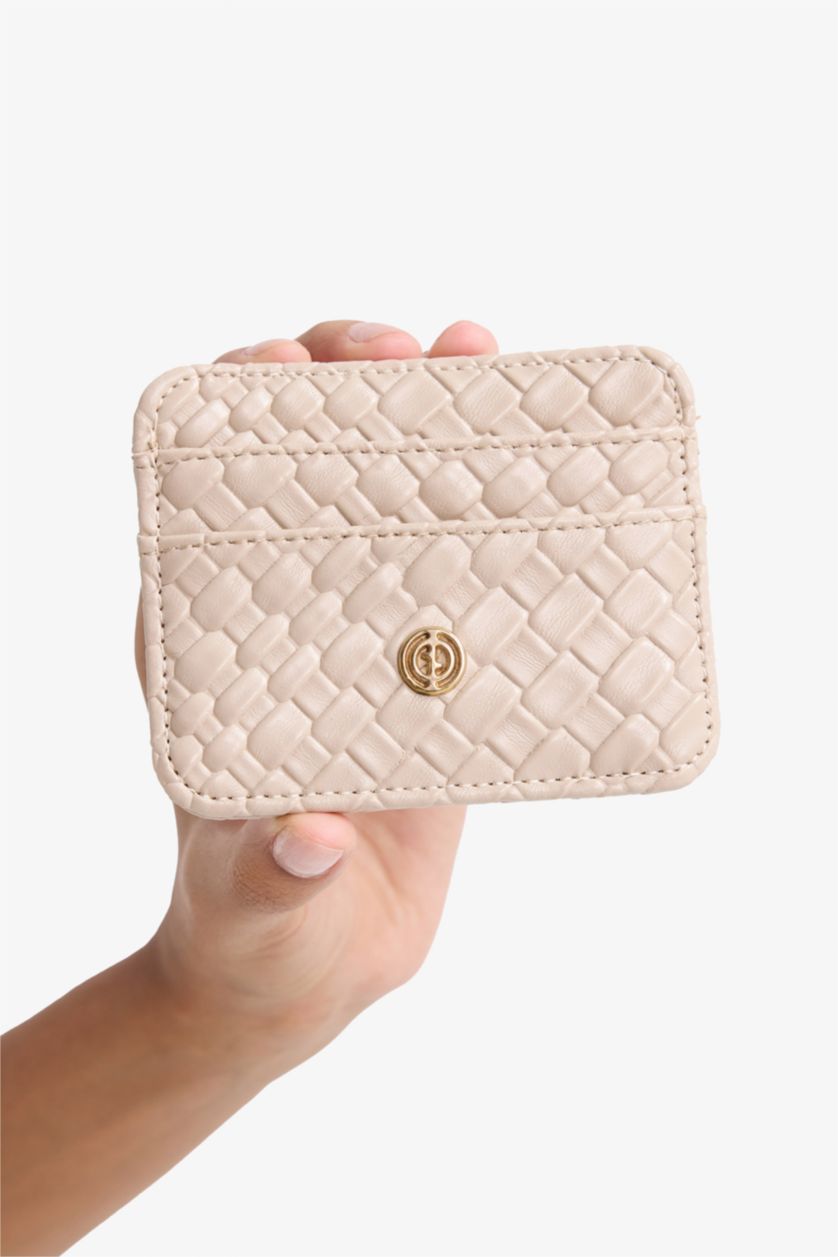 Kadın Bej Kadın Suni Deri Kartlık