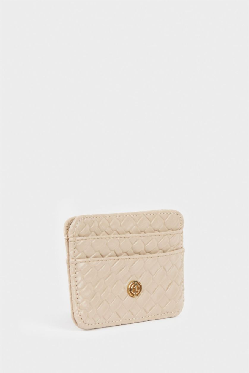 Kadın Bej Kadın Suni Deri Kartlık