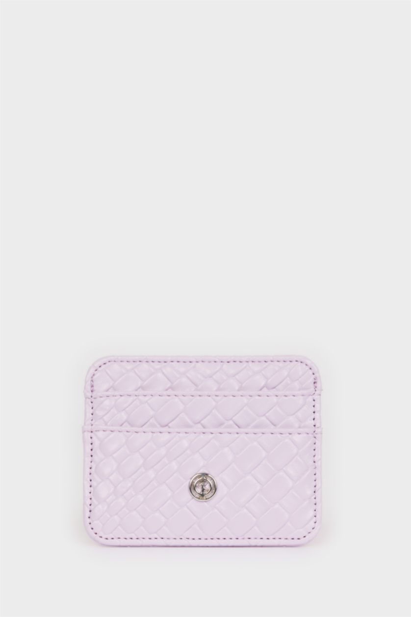 Kadın Lila Kadın Suni Deri Kartlık