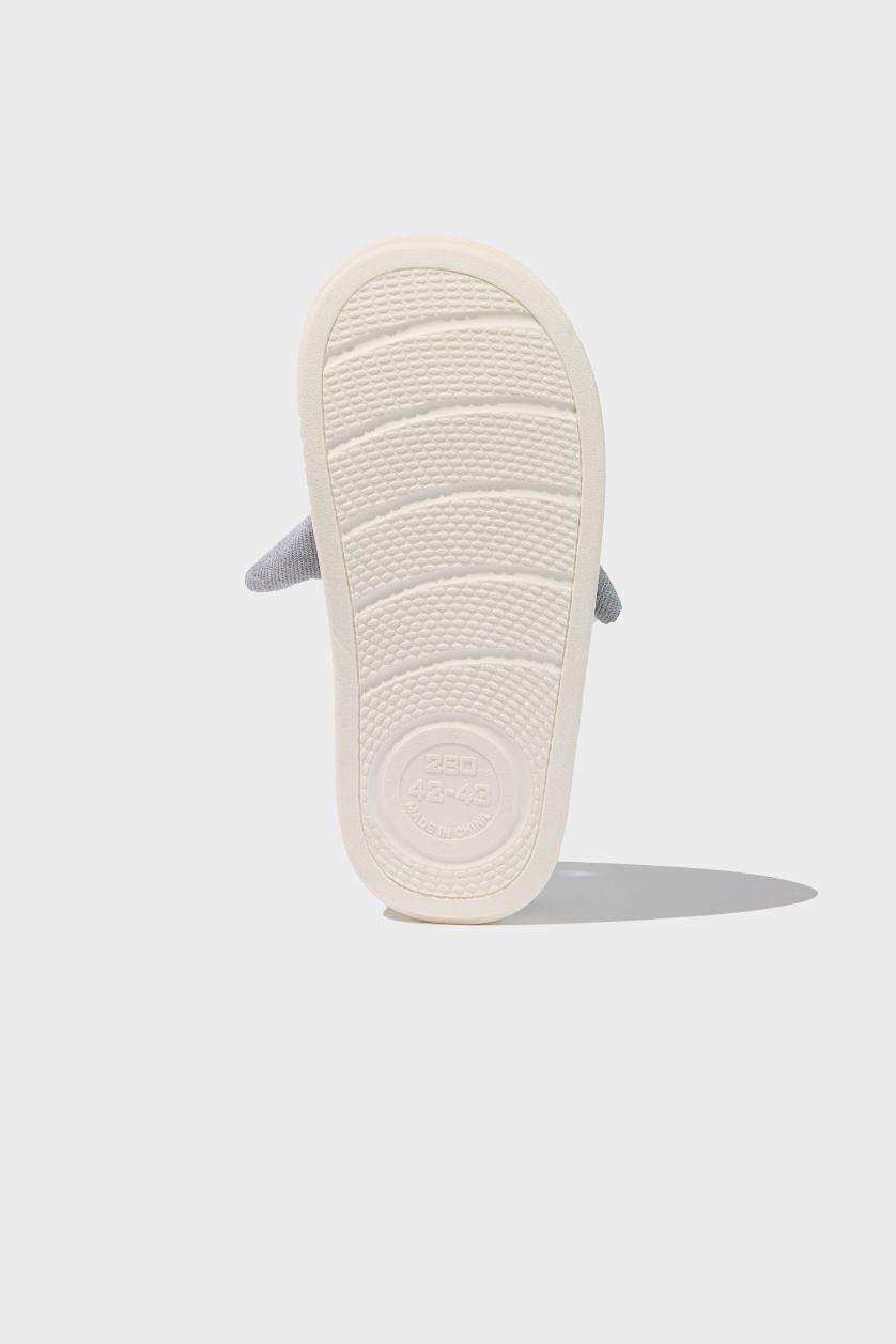 Man Light Grey Man Flat Sole Home Slippers