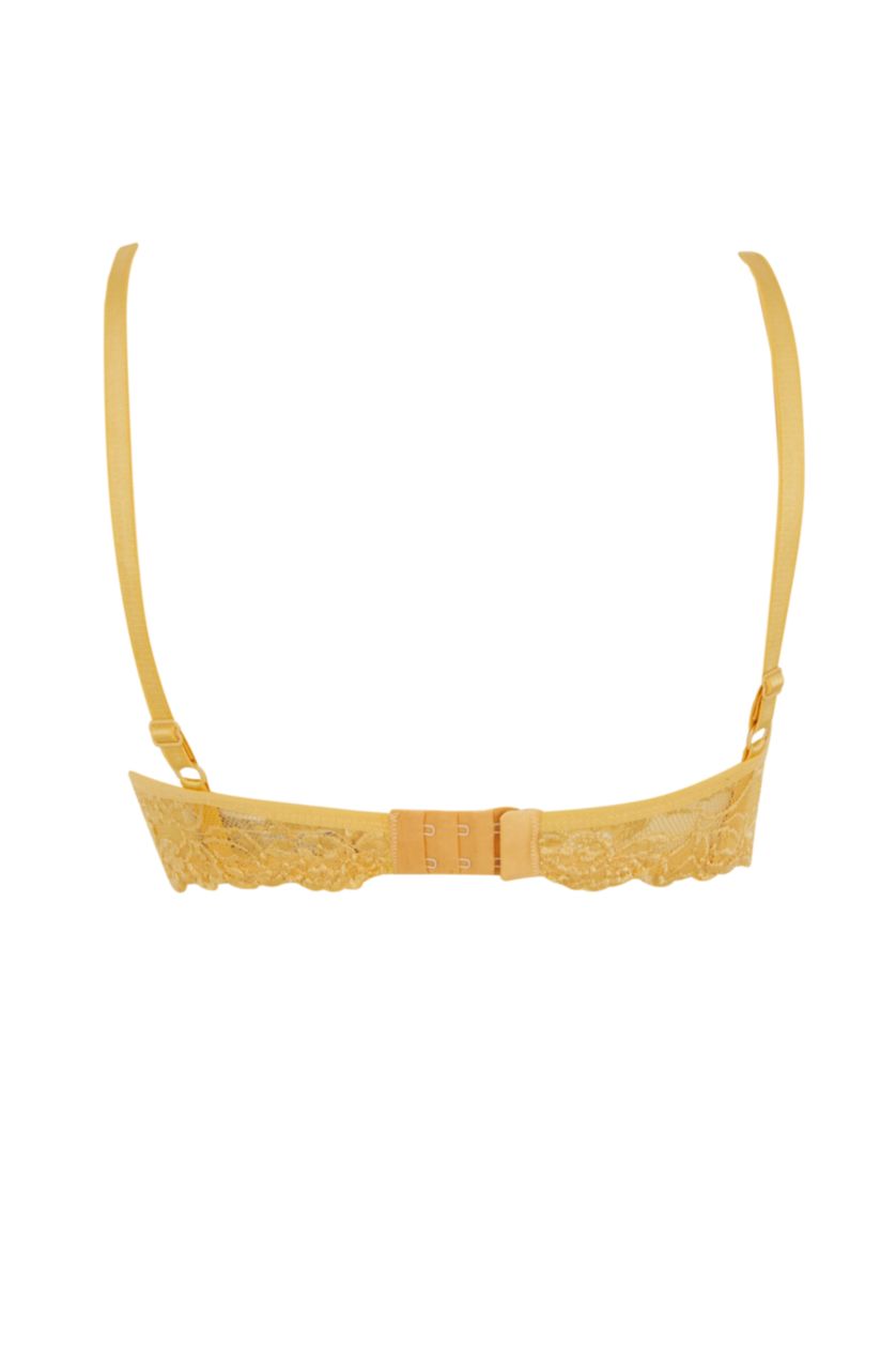 FEMME Jaune Soutien-Gorge en Dentelle de Fall in Love