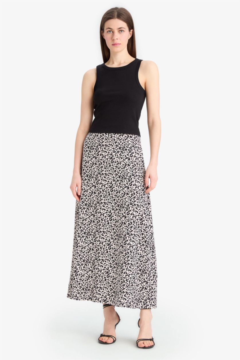 WOMAN Camel A Line Maxi